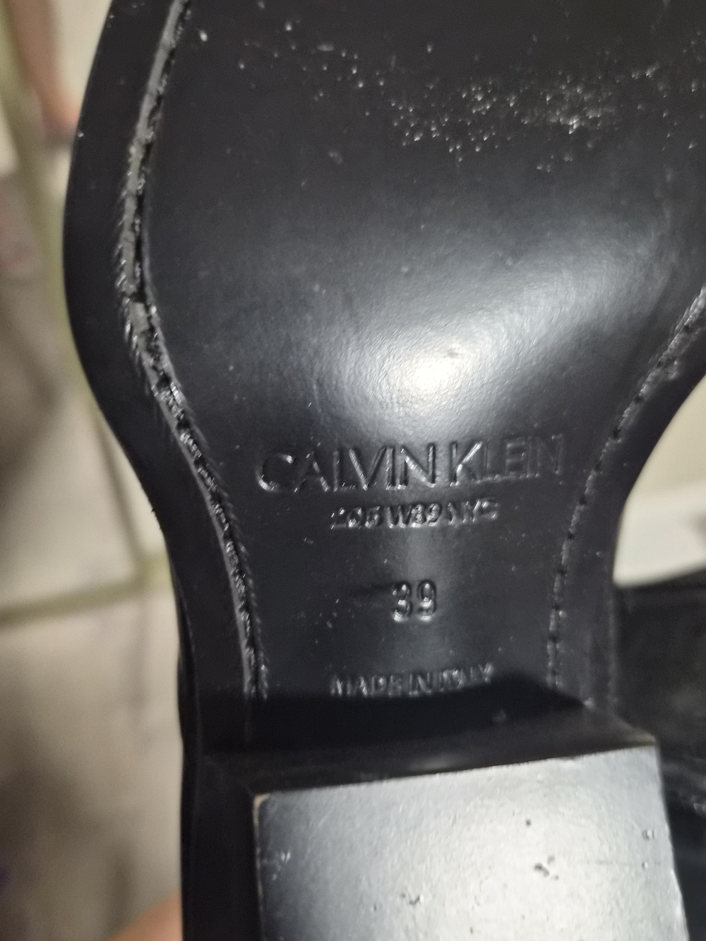 Calvin Klein Men's Black Leather Dress Shoes